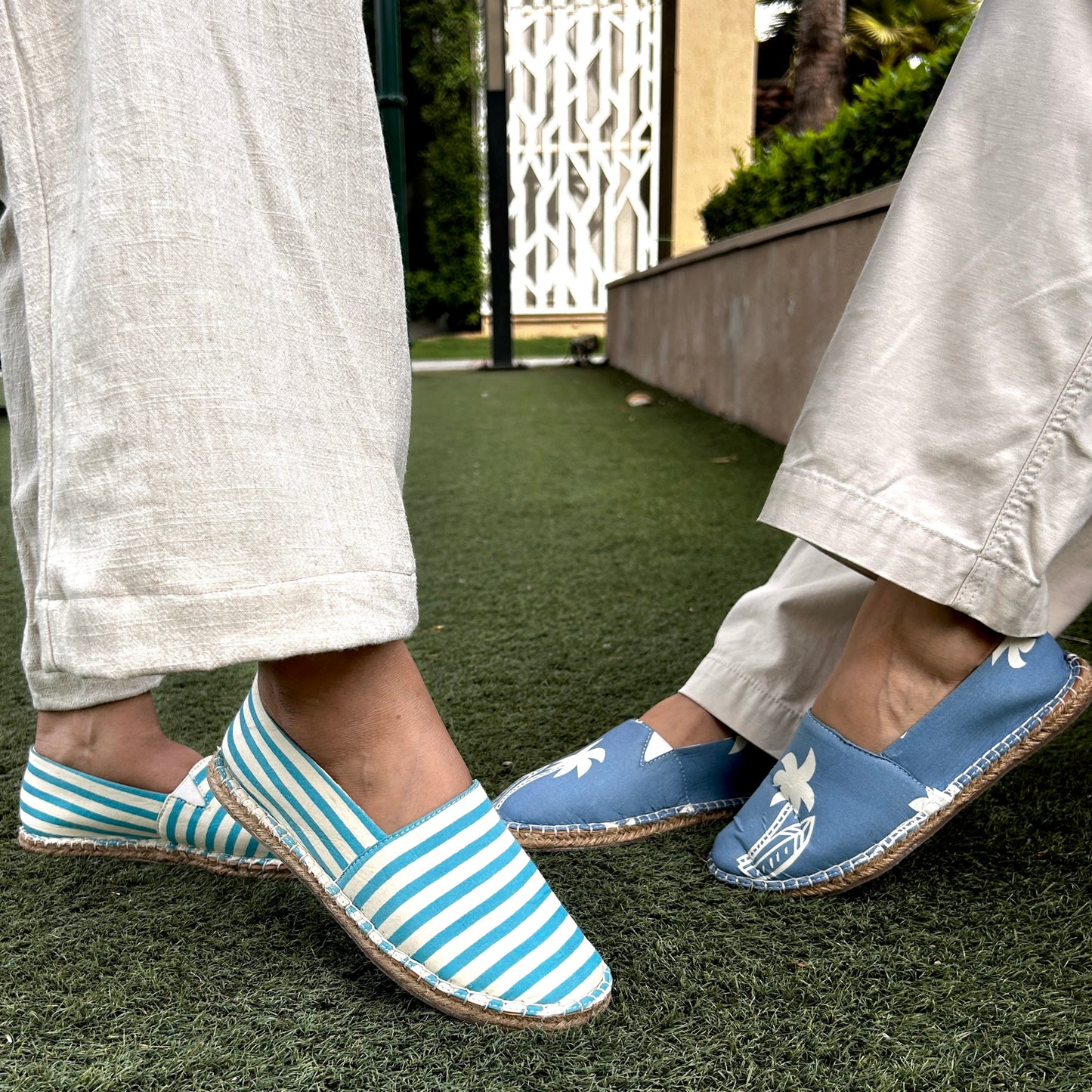 Blue - White Stripes Shoes (Prepaid Only)
