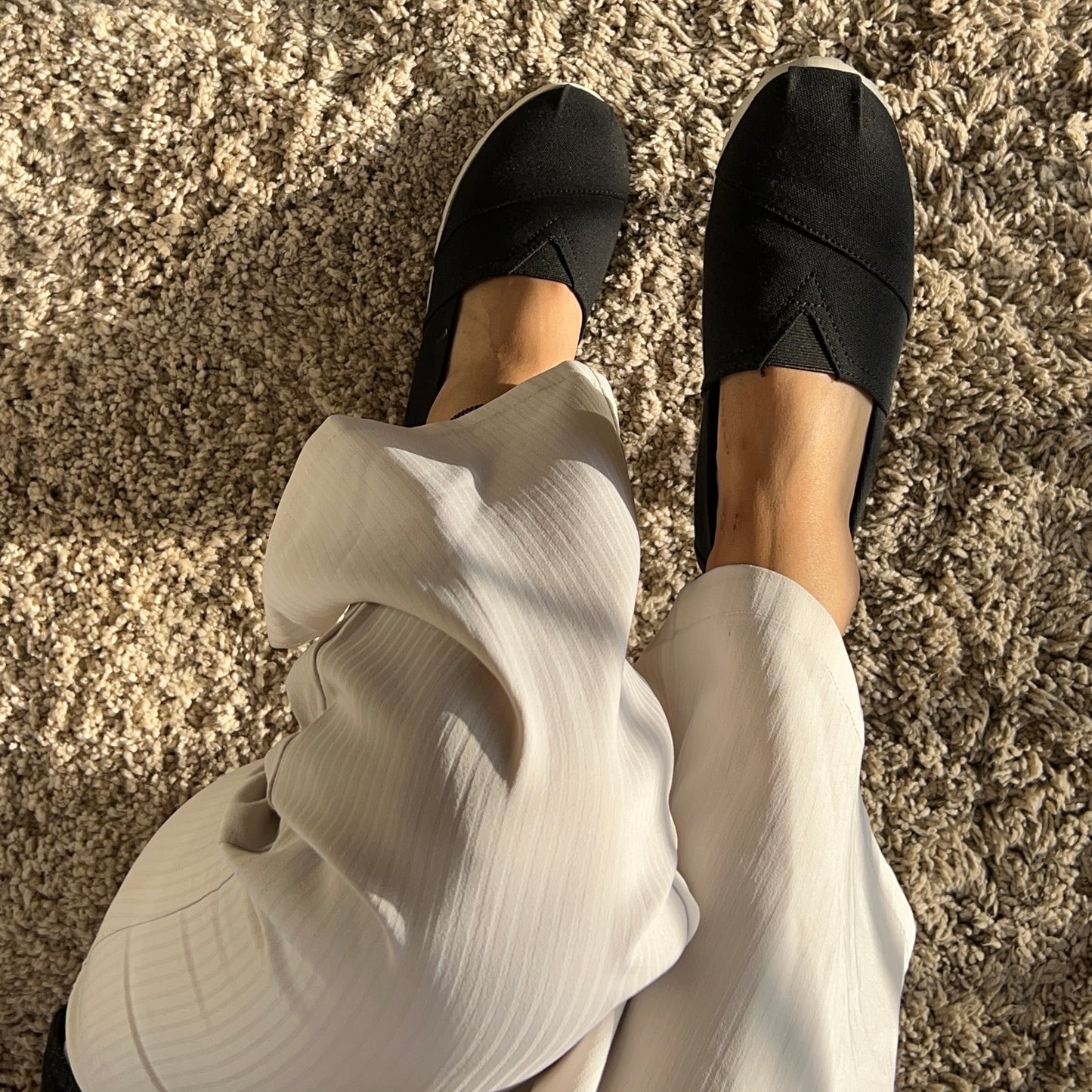 Black Casual Canvas Shoes