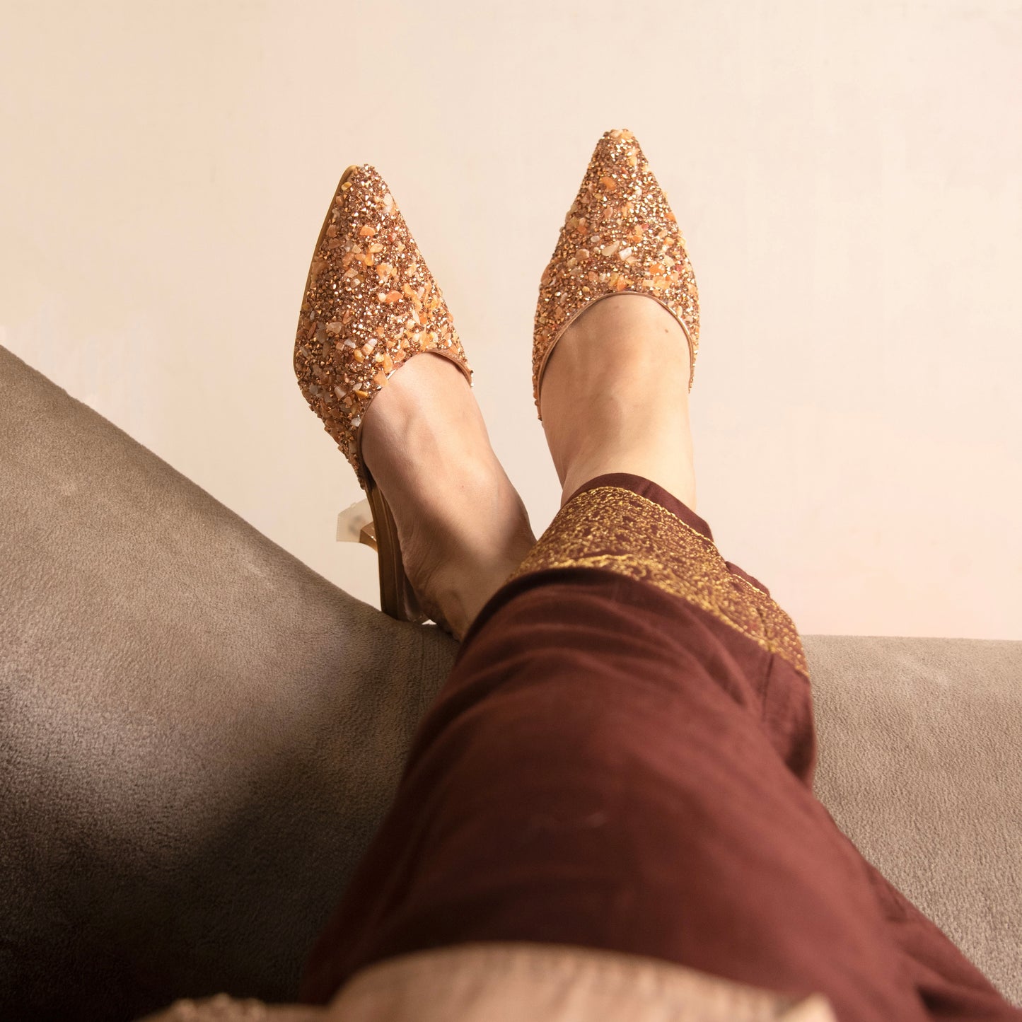 Rose Gold Toned Heels