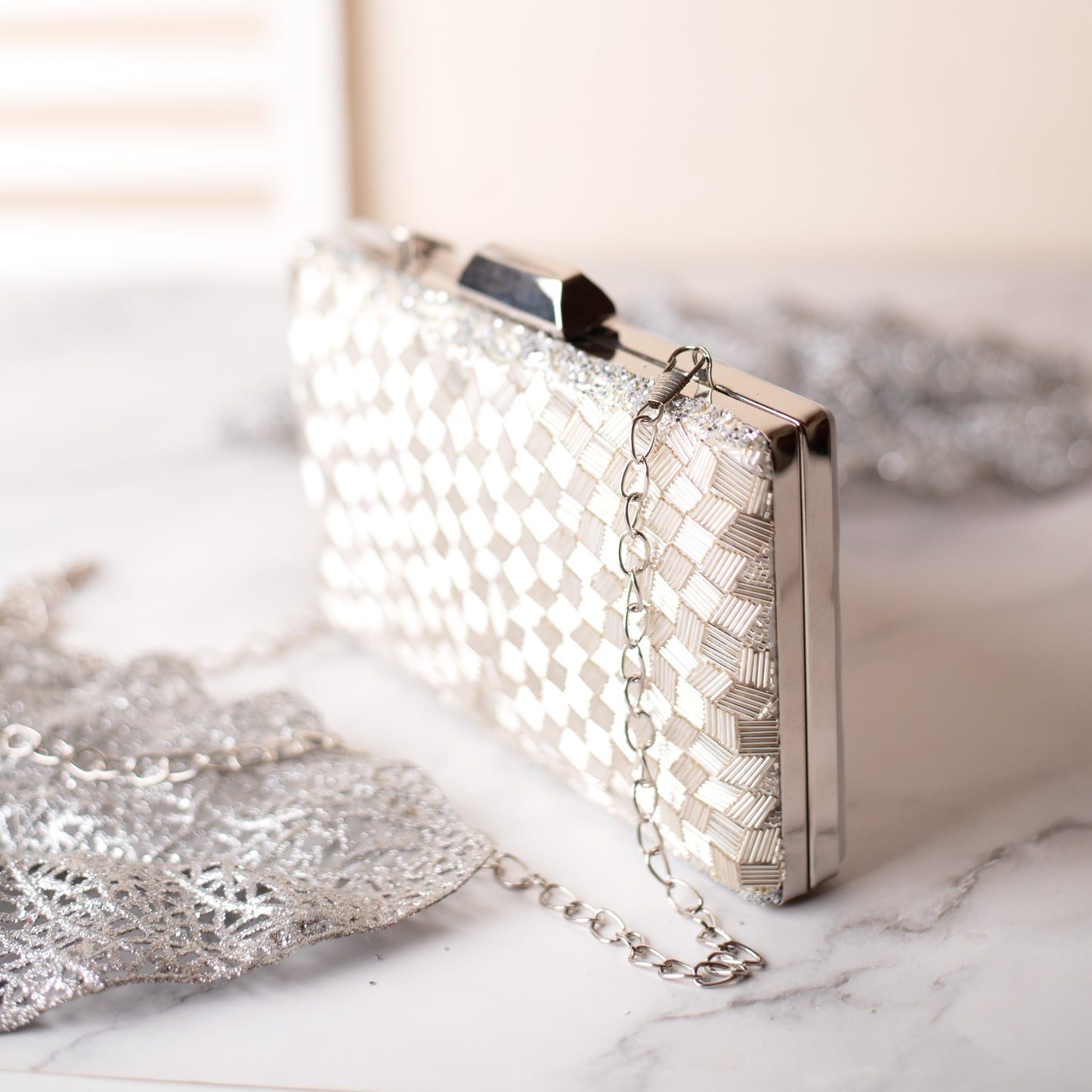 Clutch - Glam Silver