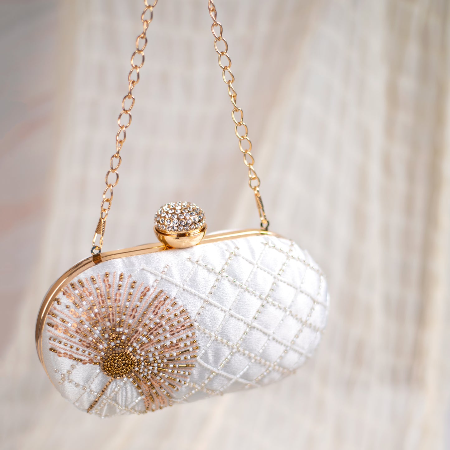 Golden Blossom Clutch
