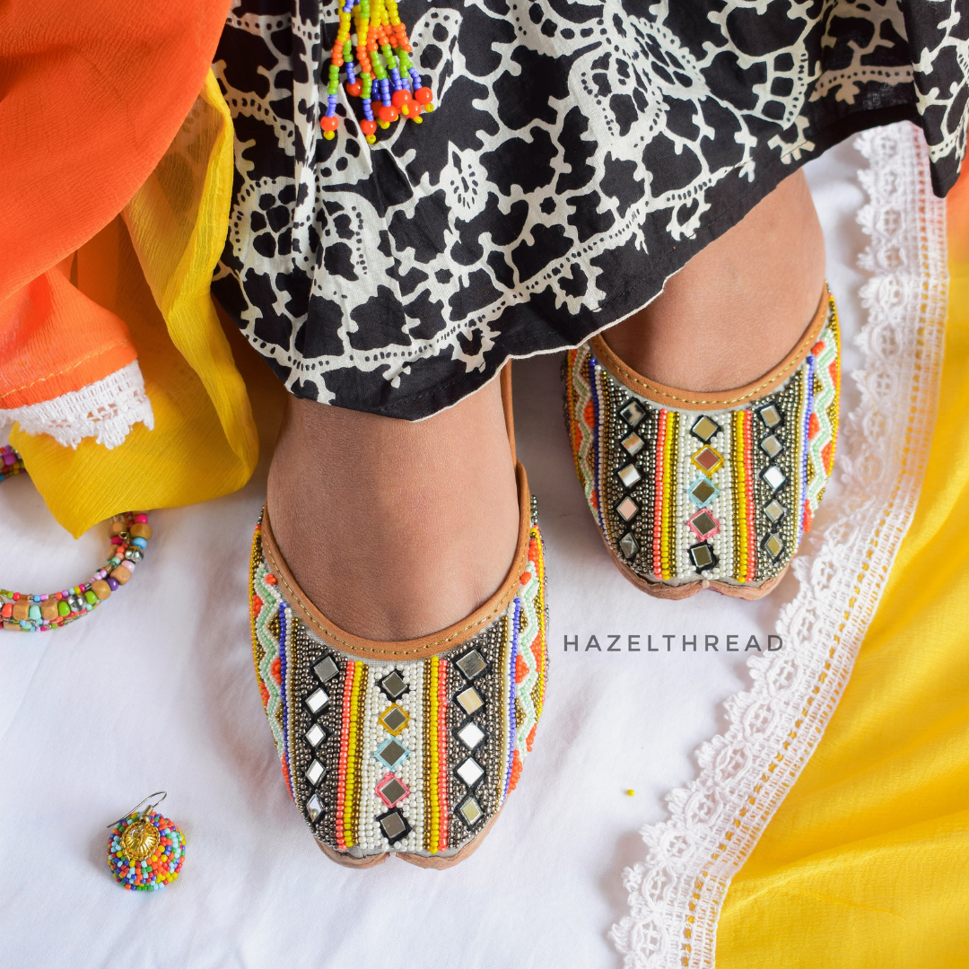 Multicolored Beads Juttis