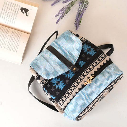 Blue Boho Bag