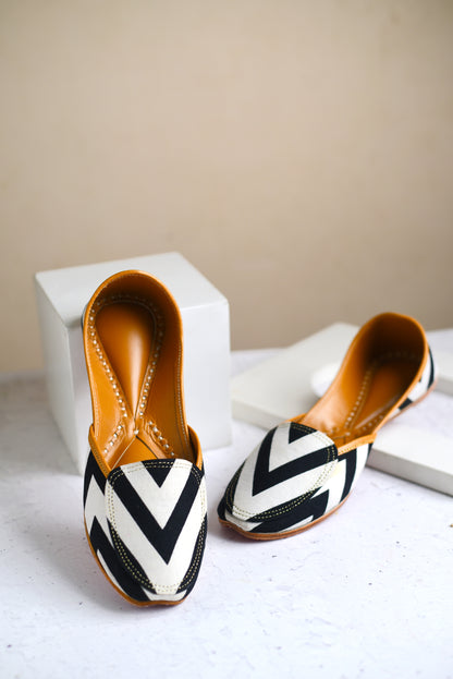 Black and White Loafers