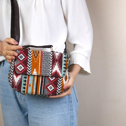 Dark Multicolour Sling Bag