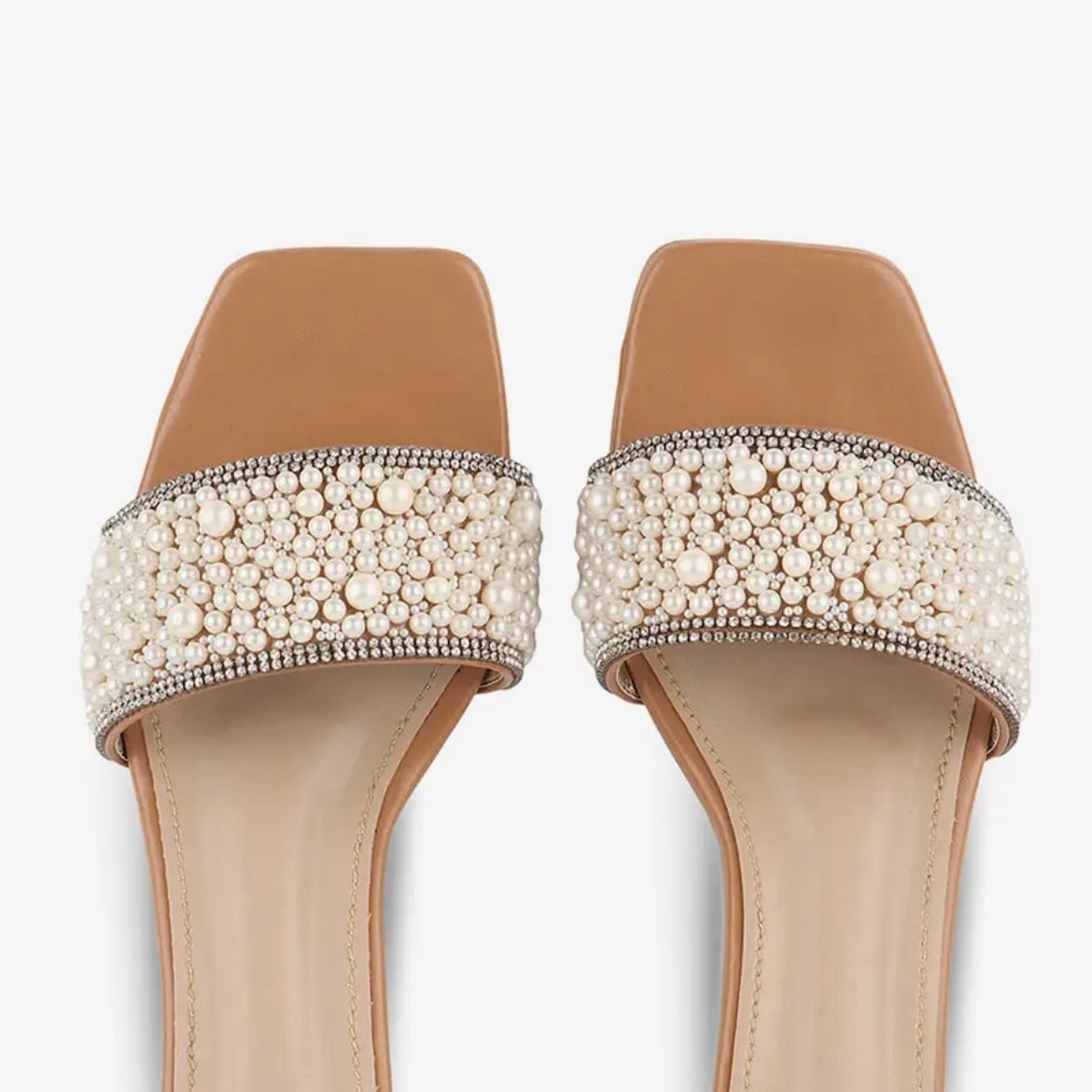 Pearl Kitten Heels