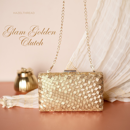 Clutch Glam Golden – HazelThread