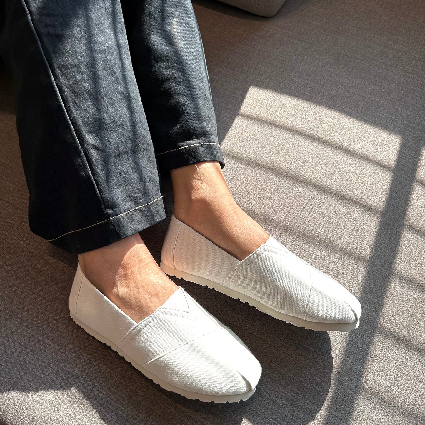 White Casual Canvas Shoes