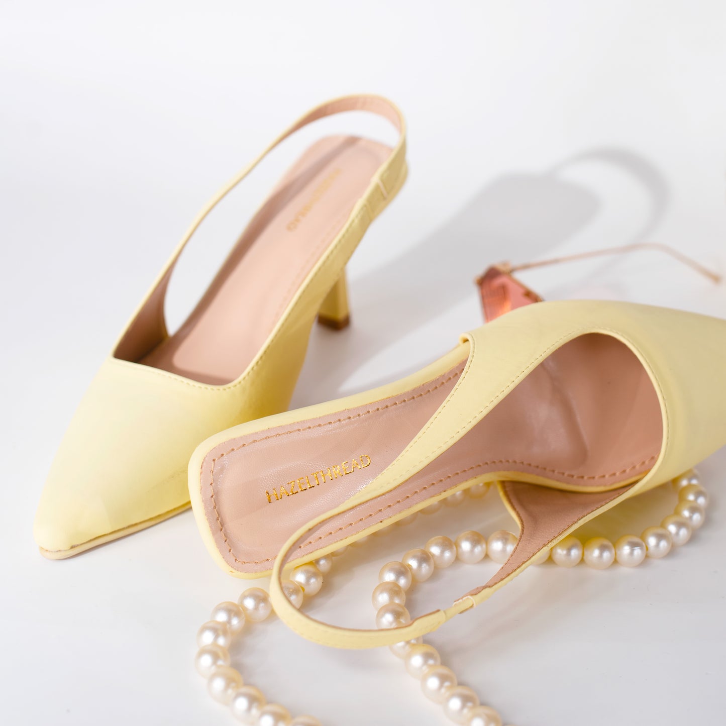 Butter Yellow Slingback Heels