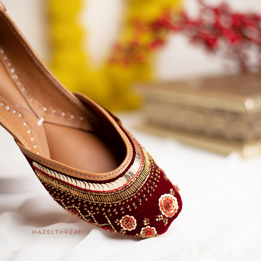 Jashn Maroon Juttis (Prepaid Only)